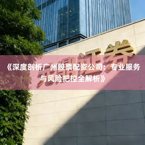 《深度剖析广州股票配资公司：专业服务与风险把控全解析》