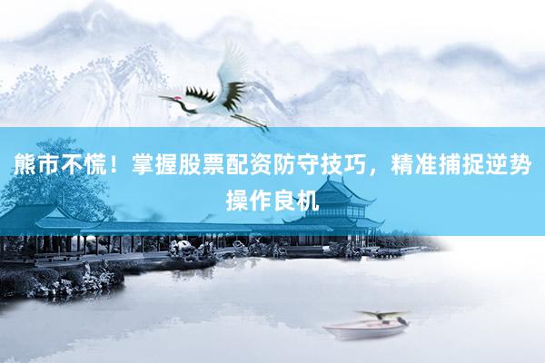 熊市不慌！掌握股票配资防守技巧，精准捕捉逆势操作良机