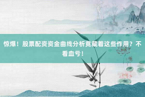 惊爆！股票配资资金曲线分析竟藏着这些作用？不看血亏！