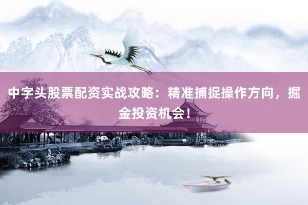 中字头股票配资实战攻略：精准捕捉操作方向，掘金投资机会！