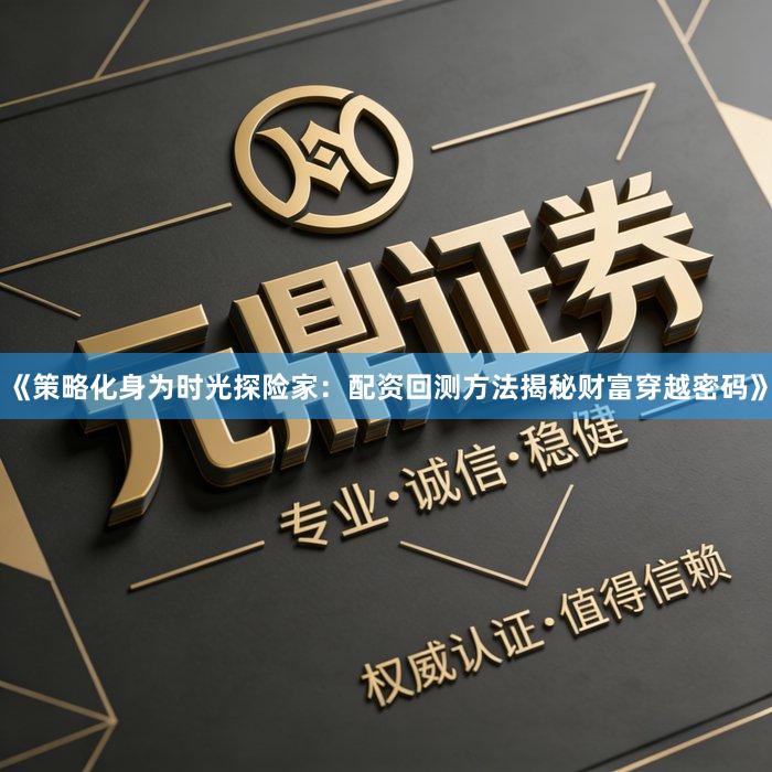 《策略化身为时光探险家：配资回测方法揭秘财富穿越密码》