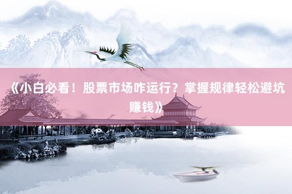 《小白必看！股票市场咋运行？掌握规律轻松避坑赚钱》