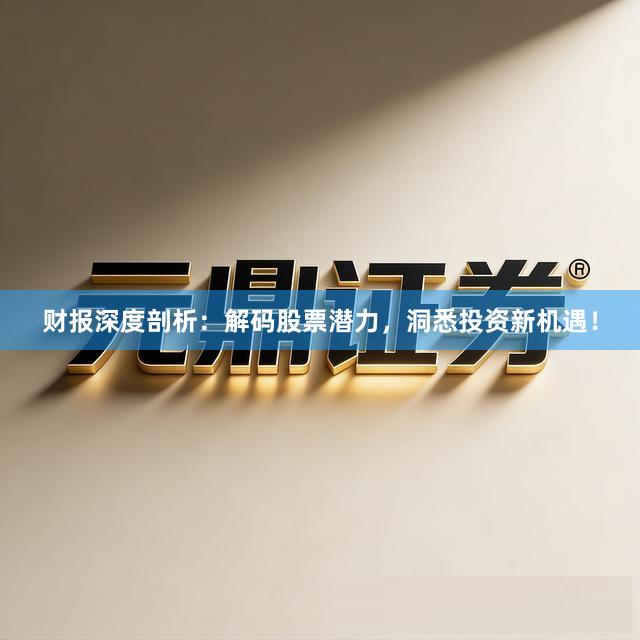 财报深度剖析：解码股票潜力，洞悉投资新机遇！